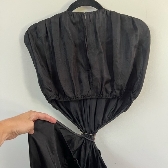 Sandro Paris Plaza Embellished Cut Out Midi Dress - Picture 11 of 16